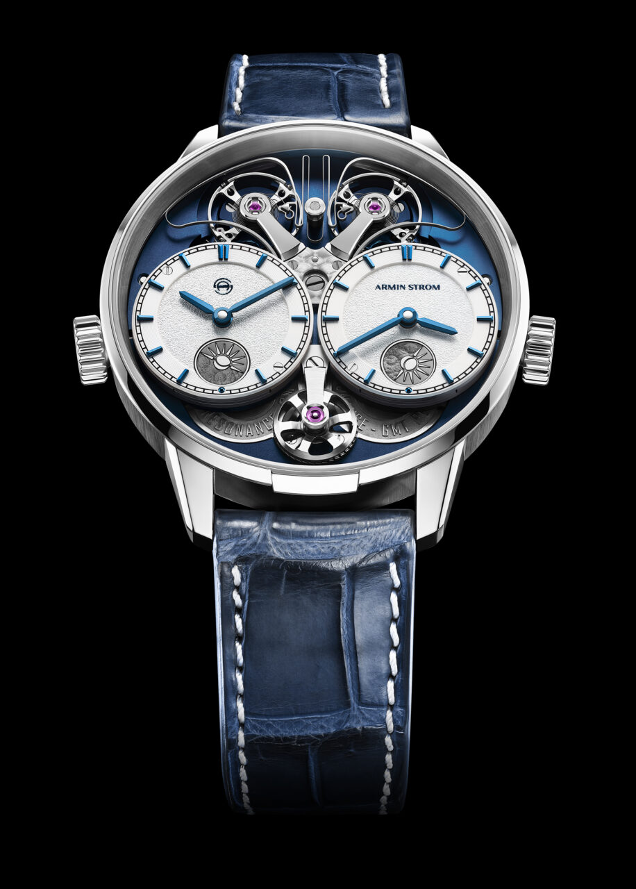 Armin Strom Dual Time GMT Resonance cadran bleu, cobra